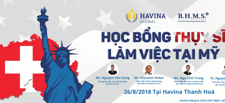 HỘI THẢO DU HỌC VÀ ĐỊNH HƯỚNG NGHỀ NGHIỆP: “HỌC BỔNG THUỴ SĨ – LÀM VIỆC TẠI MỸ” CÙNG TRƯỜNG B.H.M.S